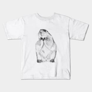 Black Tailed Prairie Dog Kids T-Shirt